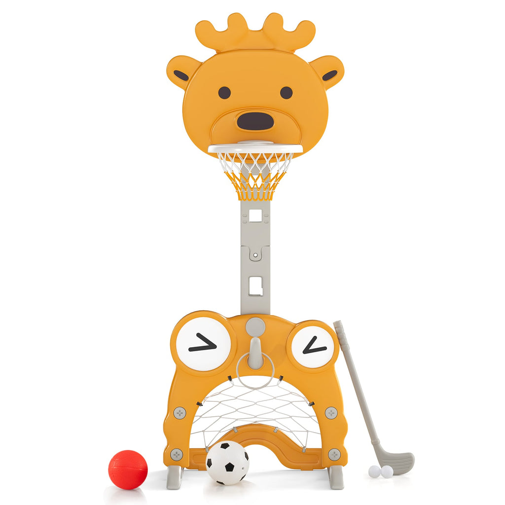4-in-1 Toddler Basketball Hoop Set