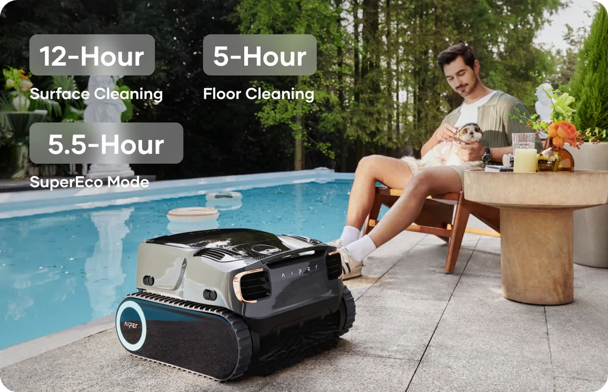 Aiper Scuba X1 Pro Max Cordless Robotic Pool Cleaner X9-US, 8500 GPH