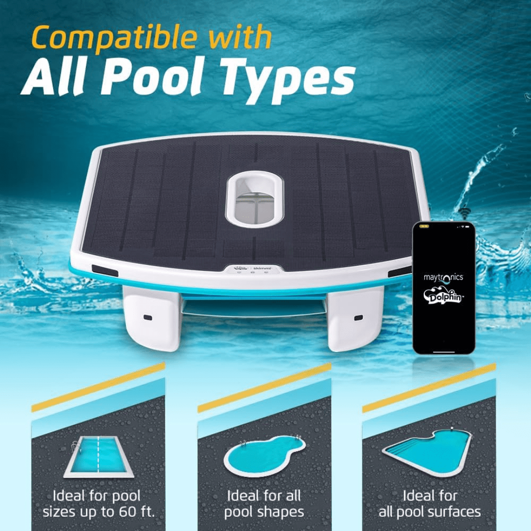 Dolphin Skimmi Solar-Powered Robotic Skimmer 24/7, 9997001